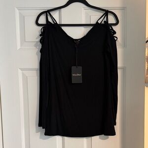 Gold Ray Women's Black Top
